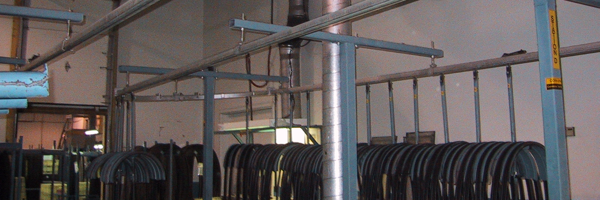 Industrial latrak overhead conveyor system